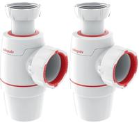 Wirquin 30722144 Siphon lavabo Néo D32 zéro fuite, blanc (Lot de 2)