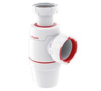 Wirquin 30722154 Siphon lavabo Néo blanc Ø40 réglable, compact, zéro fuite