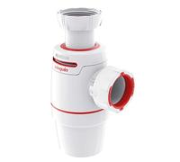 Wirquin Siphon lavabo Néo Air Ø32 blanc - anti-vide intégré, réglable, compact, zéro fuite