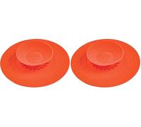 Wirquin 30722335 Bouchon et Filtre Universel Uppy adapté aux évacuations évier, lavabo, Baignoire, Rouge (Lot de 2)