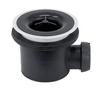 Wirquin 30722460 Bonde de douche Tourbillon horizontale grise pour receveur de douche design ou à carreler