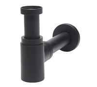Wirquin Siphon de lavabo Linéis Mini design apparent en laiton noir