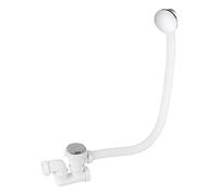 Wirquin 30723100 Vidage Baignoire ABS Siphon Orientable Clapet Recouvrant | Vidage complet baignoire, 700 mm, clapet inox, volant ABS, quick clac, fabriqué en France, chromé