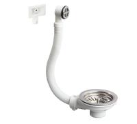 Wirquin Bonde d'évier à filtre 114 mm avec trop-plein
