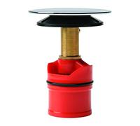 Wirquin 30723128 Dôme pour vidage de lavabo Quick Clac, chromé, Gris | Remplacement dôme, compatible Nano 6.7 Wirquin, installation facile, chromé
