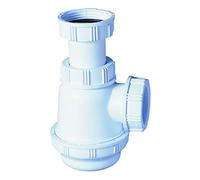 Wirquin 30723130 Siphon de lavabo Ø32 réglable avec culot court, blanc