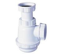 Wirquin 30723130 Siphon de lavabo et lave-mains à culot court, blanc