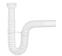 Wirquin SP1101 Siphon d'évier extensible ⌀40 mm, blanc