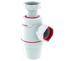 Wirquin 30723194 Siphon lavabo Néo blanc Ø32 réglable, compact, zéro fuite