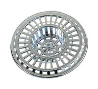 Wirquin 30723217 Grille Plate Bonde Évier Ø70 mm | Polypropylène, panier, installation facile, universel, sans outil, chromé