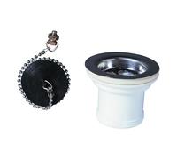 Wirquin – Évacuation d'évier avec bouchon 250 mm