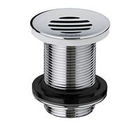 Wirquin 30723423 Bonde de lavabo design laiton 75 mm à écoulement libre, chromé