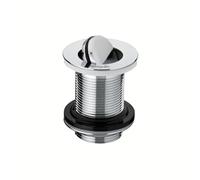 Wirquin 30723428 Bonde Lavabo chromée Clapet Rotatif sans Trop-Plein