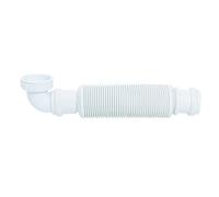 Wirquin 30723664 Siphon de lavabo Senzo Ø32 gain de place, blanc