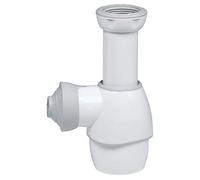 Wirquin 30723669 Siphon Lavabo ou Évier Tout-En-Un Chromé | Adapté éviers lavabos, à emboîter, débit 48 L/mn, entretien facile, installation facile, origine France garantie
