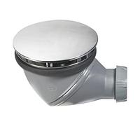 Wirquin 30723674 Bonde de douche James D90 avec sortie orientable à 360° et dôme chromé, chromé