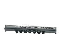 Wirquin 30723954 Caniveau douche à l'italienne Venisio L.700 mm avec grille Mikado en inox largeur 43 mm design virgules, chromé