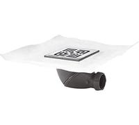 Wirquin 30723967 Bonde de douche à l'italienne James orientable avec platine et bâche d'étanchéité, chromé