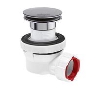 Wirquin Ensemble bonde et siphon Nano 6.7 Quick-Clac – Ultra compact chromé/blanc