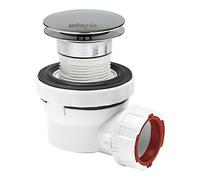 Wirquin Ensemble bonde et siphon lavabo Nano 6.7 chromé ultra-compact écoulement libre