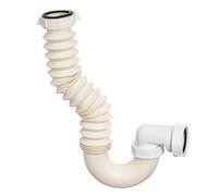 Wirquin 30724008 Siphon d'évier extensible ⌀40 mm multi-position, blanc | Extensible, anti-odeurs, installation facile, idéal en rénovation, blanc