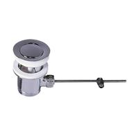 Wirquin Bonde de lavabo 30724010 – laiton chromé sans tirette