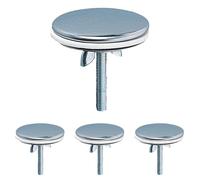 Wirquin 30724022 Cache Trou en INOX D43 pour évacuation, chromé (Lot de 4)