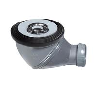 Wirquin 30724226 Bonde de douche multidirectionnelle James Ø60 chromée avec grille ABS et sortie Ø40