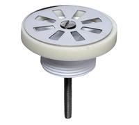 Wirquin 30724255 Bonde Lavabo à Écoulement Libre Grille Plate Fixe