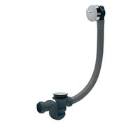 Wirquin 30724373 Ensemble complet vidage de baignoire avec siphon, noir