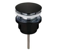 Wirquin 30724564 Bonde Lavabo noire Vis Centrale avec Corps de Bonde