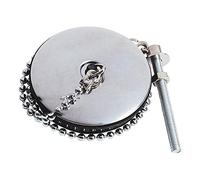 Wirquin 39204004 Bouchon D57 avec enjoliveur en métal et chaînette L300 mm pour évacuation, chromé