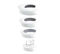 Wirquin 39224401 Kit bouchon universel pour vidage Ø36 à Ø58 mm, blanc