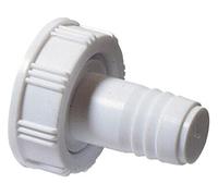 Wirquin 39423003 Prise droite pour machine à laver, blanc