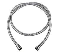 Wirquin 60720795 Flexible de douche 2m Métal Power plus Twist en inox chromé à double agrafage, chromé