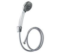 Wirquin 60720861 Combiné de douche trio Balia 5 jets avec flexible métal 1,50 m, chromé