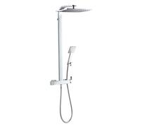 Wirquin 60721390 Colonne de douche avec mitigeur mécanique Palermo Touch 1 jet, chromé
