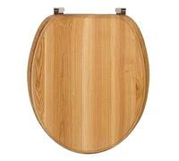 Wirquin AB00610 Abattant WC Montréal en MDF bois compressé finition mate avec charnières en inox