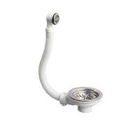 WIRQUIN Bonde a panier - ¿Évier a 1 bac Ø 90 mm - Avec trop-plein