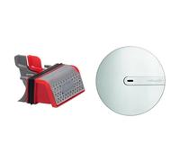 Wirquin Lot de 2 : 1 dôme ABS Slim+ chromé pour bonde de Douche Extra-Plate + 1 Membrane Slim+ avec Filtre à Cheveux