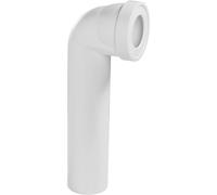 Wirquin - Pipe Wc Rigide Coudée, Mâle, Longue, à Coller Pour évacuation Toilette 71060101, Blanc