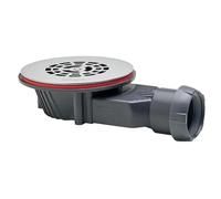 Wirquin Pro 30720270 - Bonde de douche Slim pour receveur extra-plat Gris