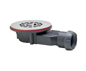 Wirquin Pro 30720270 - Bonde de douche Slim pour receveur extra-plat Gris