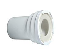 Wirquin RWC12 Pipe wc rigide, courte, droite, mâle, à coller D100 mm pour évacuation toilette, blanc