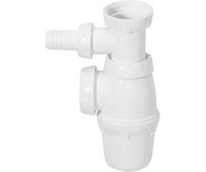 WIRQUIN Siphon d'évier - Réglable en hauteur - Avec prise machine a laver G