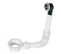 Wirquin Intercalaire de trop-plein extensible SP2060099 pour lavabo Blanc et chromé