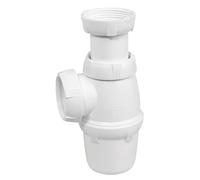 Wirquin SP3213 Siphon d'évier classique ⌀40 mm réglable en hauteur, blanc