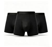 WIRRVOY Lot de 3 Boxer Homme Ultra Doux - Trunk Ajustés avec Ouverture Devant, sans Étiquettes (Anti-Grattage), Ceinture Élastique Respirante - sous-Vêtements Confortables Quotidien
