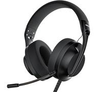 WIRWTRU S30 Casque de Jeu Filaire avec Microphone, Design léger de 198 g, Casque de Jeu Filaire pour Xbox, Xbox Series X, PS5, PS4, Switch, PC, Microphone antibruit, Cache-Oreilles Doux (Noir)