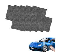 WIRZUL 10 Pièces Nano Sparkle Cloth, Nano Sparkle AntiRayure, Chiffon Éliminateur de Rayures Voiture, pour réparer Les Rayures et Entretenir la Peinture de la Voiture réutilisable (Noir